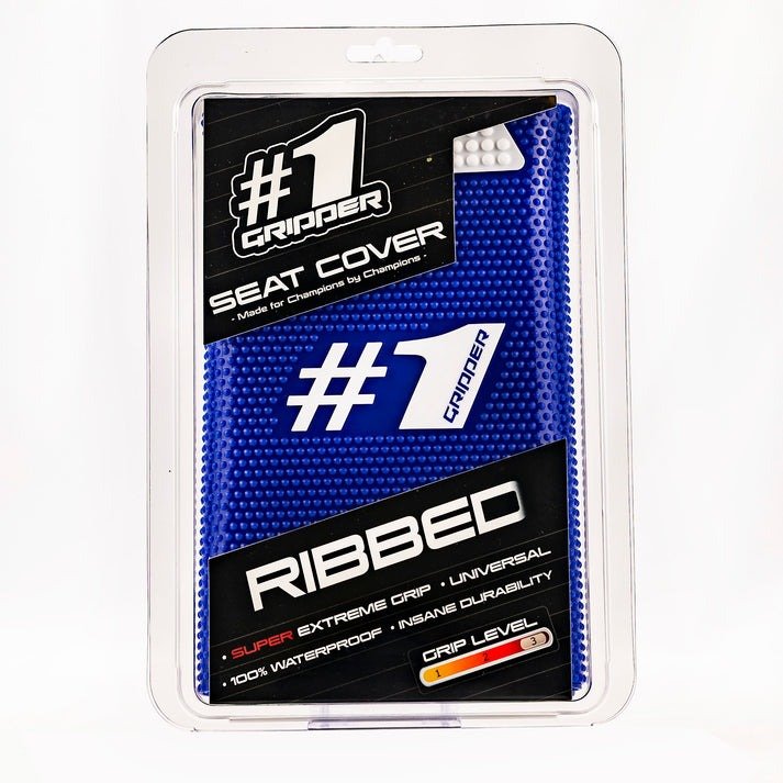 RIBBED Seat Cover - Blue/White - Image 2