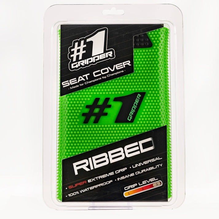 RIBBED Seat Cover - Green/Black - Image 2